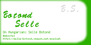 botond selle business card